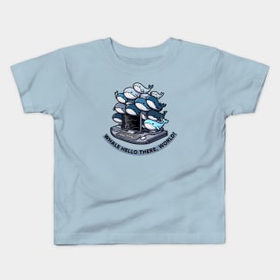 Whale Stack: The Programmer's Hello World Collection Kids T-Shirt